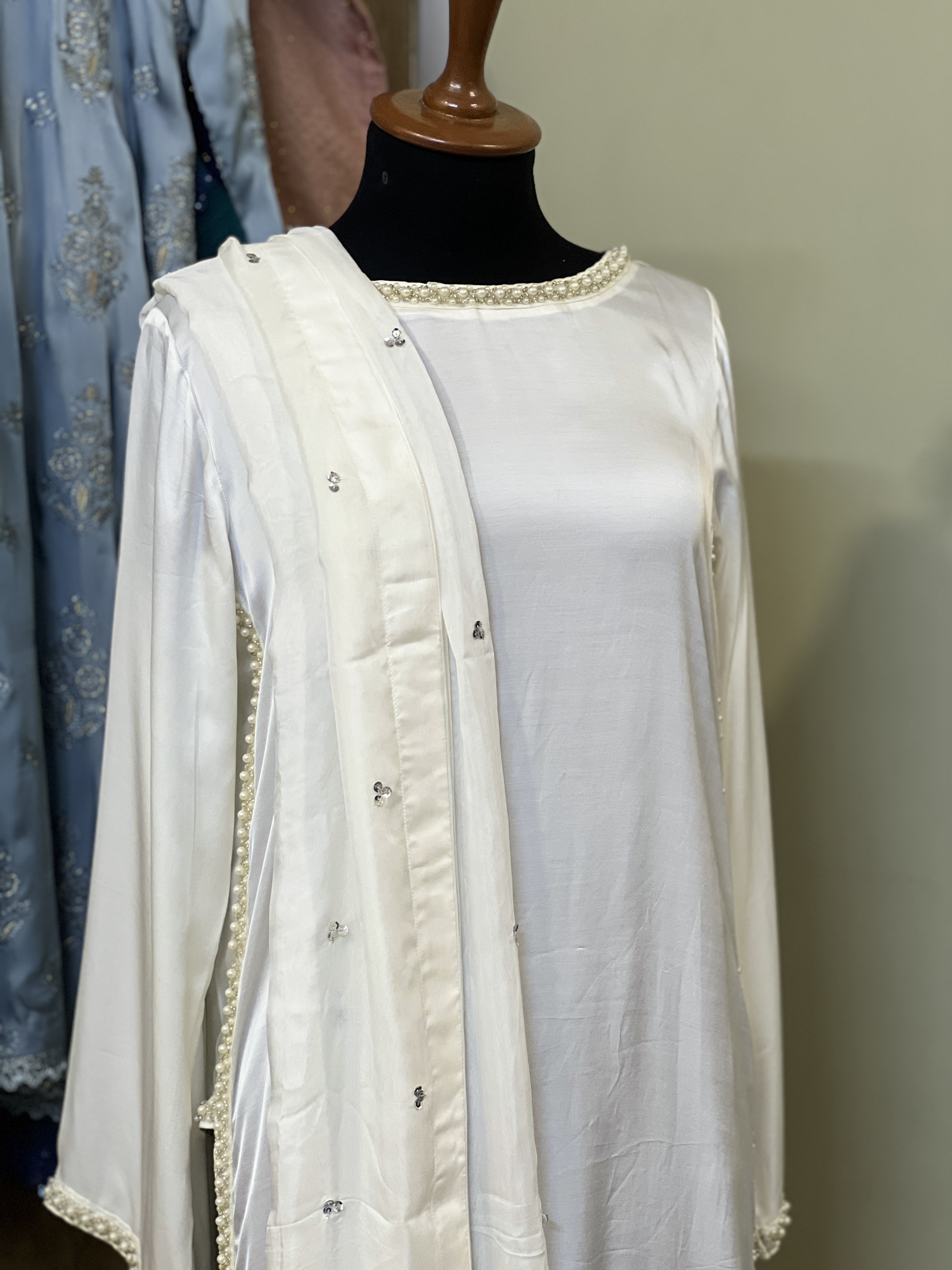 White Shamooz Silk Dress